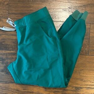 Figs Hunter Green Zamora Jogger Scrub Pants